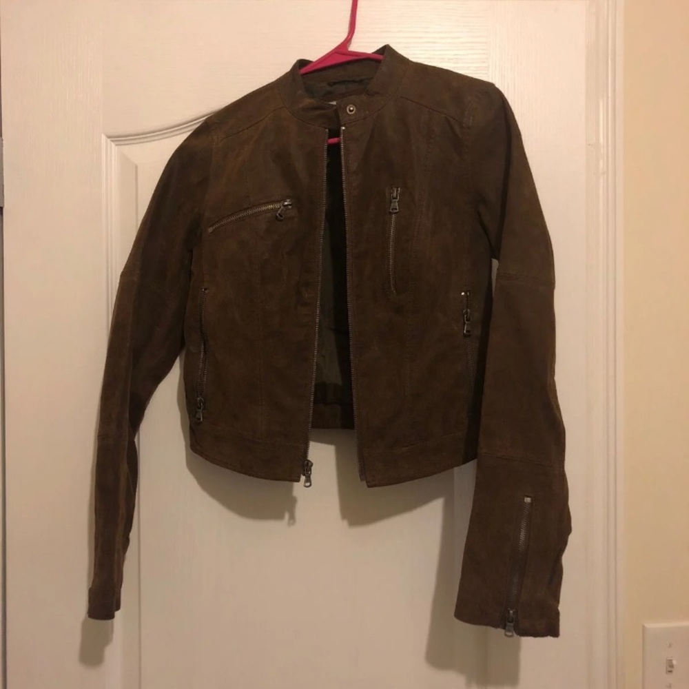 Brown leather Levi jacket
